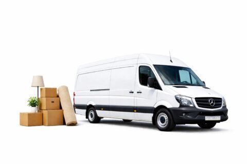 Long wheelbase Sprinter van used for professional man and van house removals in Reading